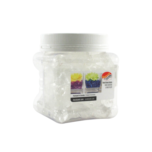 Colored ICE - Clear Cubes - 2 lb (908 g) Jar